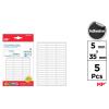 Etiquetas Autoadhesivas Rectangulares Blancas 5x35mm 300u