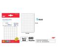 Etiquetas Autoadhesivas Rectangulares Blancas 8x12mm 600u
