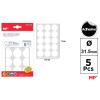 Etiquetas Autoadhesivas Redondas Blancas ø32mm 75u