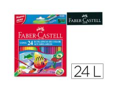 FABER CASTELL LAPICES DE COLRES ACUARELABLES - 24 unidades