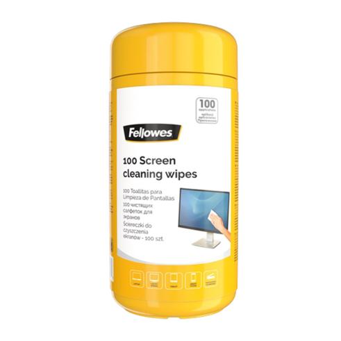 Fellowes Pack de 100 Toallitas de Limpieza para Pantallas