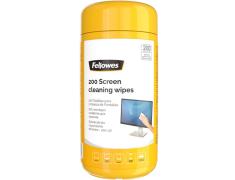 Fellowes Pack de 200 Toallitas de Limpieza para Pantallas