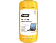 Fellowes Pack de 200 Toallitas de Limpieza para Superficies