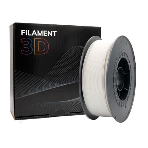 Filamento 3D - PLA - Color: Blanco - 2.85 mm / 1 kg