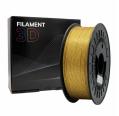 Filamento 3D - PLA GLITTER - Color: Oro - 1.75 mm / 1 kg