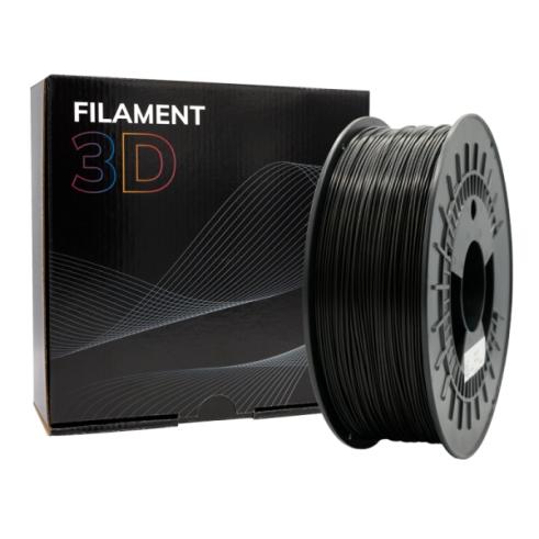 Filamento 3D - PLA MATE - Color: Negro - 1.75 mm / 1 kg