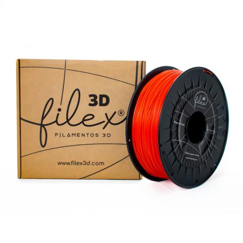 Filamento FILEX3D PETG 1.75mm 1KG Rojo