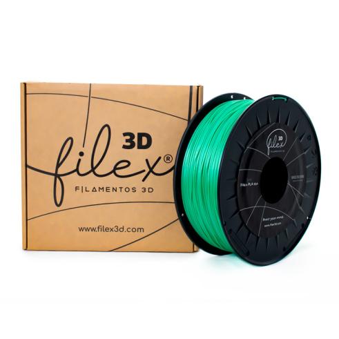 Filamento Filex3d PLA 850 1KG 1.75 Verde Seda