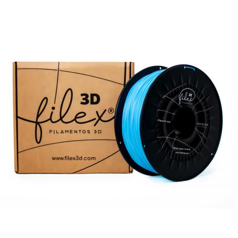 Filamento Filex3d PLA +PREMIUM 1KG 1,75 Azul Cielo