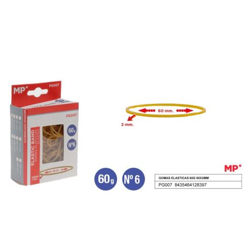 Gomas Elasticas 60g 60x2mm
