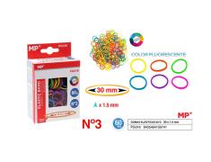 Gomas Elasticas Fluorescentes 60g 30x1.5mm