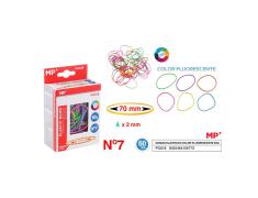 Gomas Elasticas Fluorescentes 60g 70x2mm