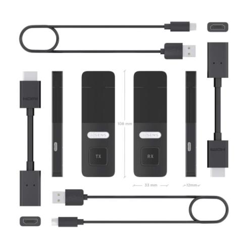 HDMI Inalámbrico 1080P 30m Negro Aisens