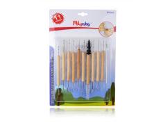 Herramientas de Modelado con Mango de Madera Set 11 Piezas