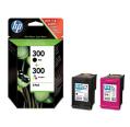 HP 300 Negro + Color Pack de 2 Cartuchos de Tinta Originales