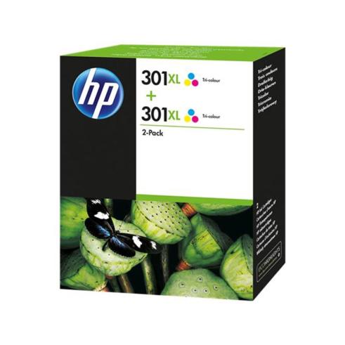 HP 301XL Color Pack de 2 Cartuchos de Tinta Originales