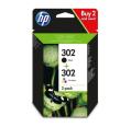 HP 302 Negro + Color Pack de 2 Cartuchos de Tinta Originales