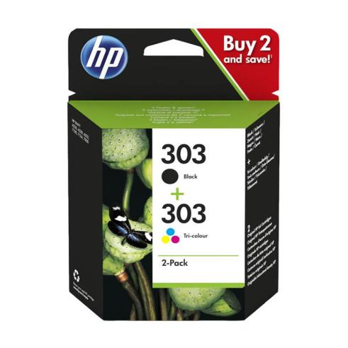 HP 303 Negro + Color Pack de 2 Cartuchos de Tinta Originales
