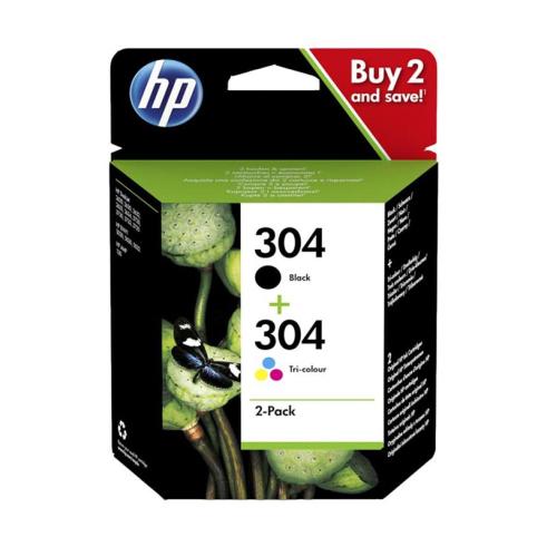 HP 304 Negro + Color Pack de 2 Cartuchos Originales