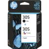 HP 305 Negro + Color Pack de 2 Originales