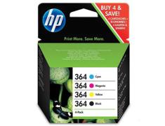 HP 364 Pack de 4 Cartuchos de Tinta Originales
