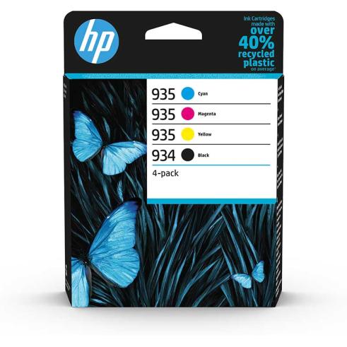 HP 934 + 935 Pack de 4 Cartuchos de Tinta Originales