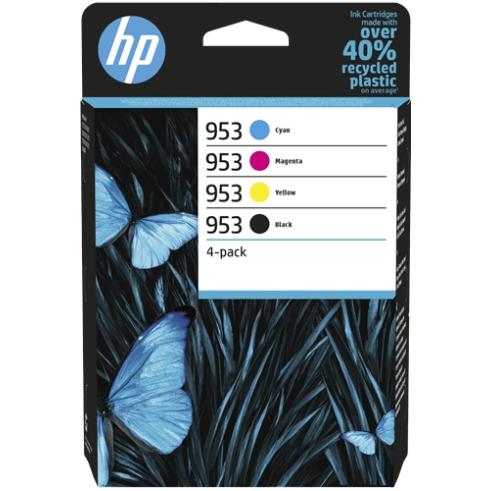 HP 953 Pack de 4 Cartuchos de Tinta Originales