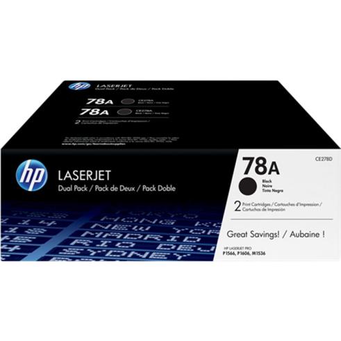 HP CE278A Negro Pack de 2 Originales