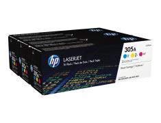 HP CE411A/CE412A/CE413A Pack de 3 Originales