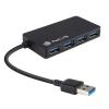 Hub de 4 Puertos USB 3.0 4.80GB/s Negro NGS