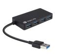 Hub de 4 Puertos USB 3.0 4.80GB/s Negro NGS