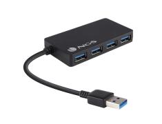 Hub de 4 Puertos USB 3.0 4.80GB/s Negro NGS