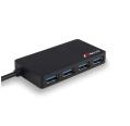 Hub de 4 Puertos USB 3.0 4.80GB/s Negro NGS