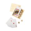 Juego de Cartas y Dados de Madera