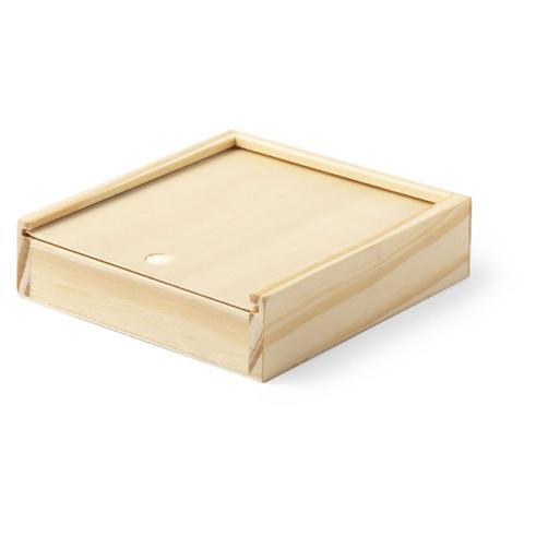 Juego de Cartas y Dados de Madera