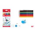 Lápices de Colores Acuarelables 12u + Pincel