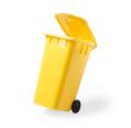 Lapicero Contenedor con Ruedas Amarillo