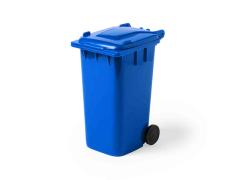 Lapicero Contenedor con Ruedas Azul
