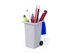 Lapicero Contenedor con Ruedas Gris