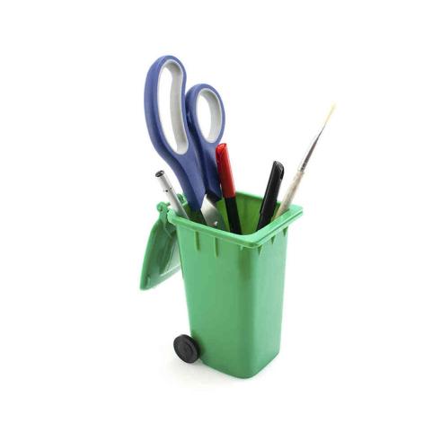 Lapicero Contenedor con Ruedas Verde