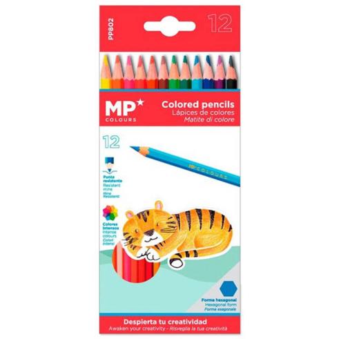Lápices de Colores de Madera Plascolor 12u