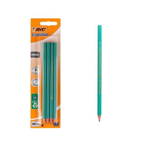 Lápiz Bic Eco Evolution 650 HB 4u