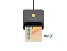 Lector de Tarjeta Inteligente DNI de Color Negro Aisens