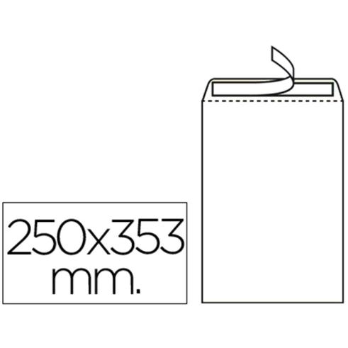 LIDERPAPEL CAJA DE 250 SOBRES BLANCO 90GR 250x353 MM Nº10
