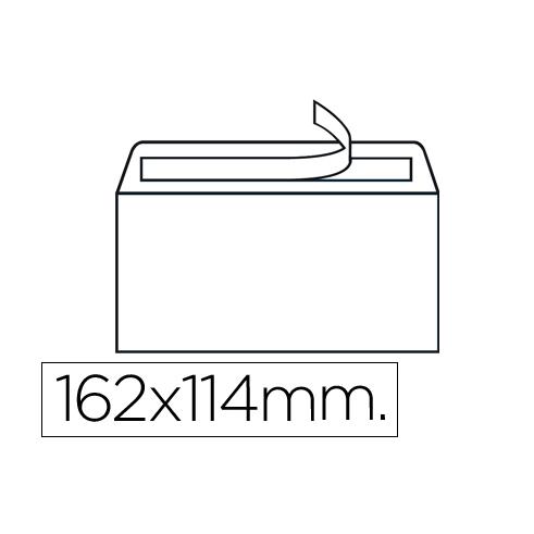 LIDERPAPEL CAJA DE 500 SOBRES AUTODEX OFFSET BLANCO 70GR. 114X162 MM N. 19