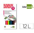 LIDERPAPEL LÁPICES DE COLORES ACUARELABLES - 12unidades