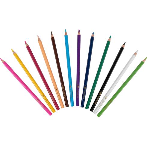 LIDERPAPEL LÁPICES DE COLORES ACUARELABLES - 12unidades