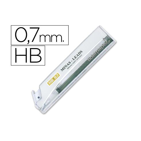 LIDERPAPEL MINAS GRAFITO 0.7 MM