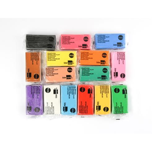 LIDERPAPEL PLASTILINA 15uds 150gr