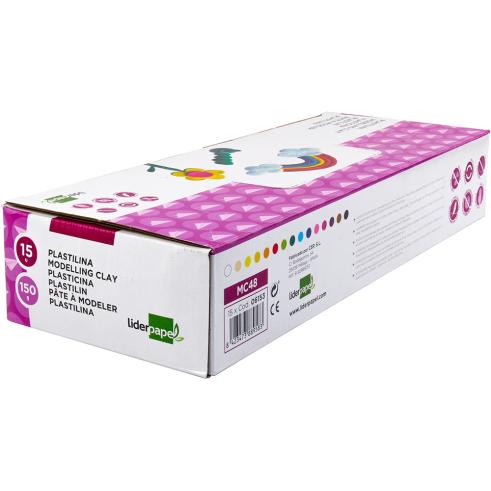 LIDERPAPEL PLASTILINA 15uds 150gr